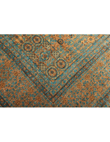 Rug Mamlouk Pakistan 205x297 Distressed Turquoi