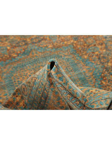 Rug Mamlouk Pakistan 205x297 Distressed Turquoi