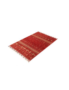 Rug Siva Pakistan 79x121 Deep Red Beige 2