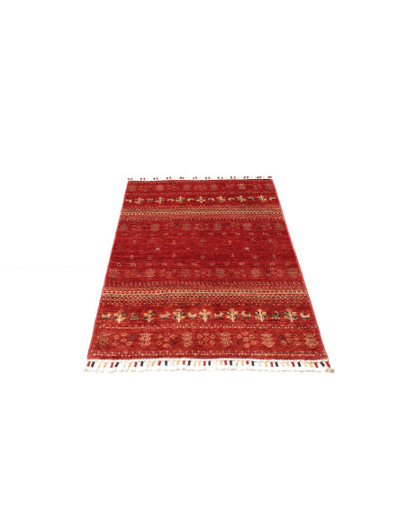 Tappeto Siva Pakistan 79x121 Rosso Intenso Beig