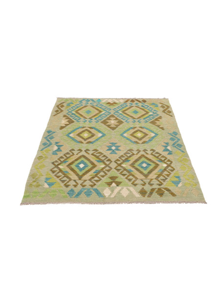 Hand Made Rug Kilim Afghanistan 104x140 Aqua Gr