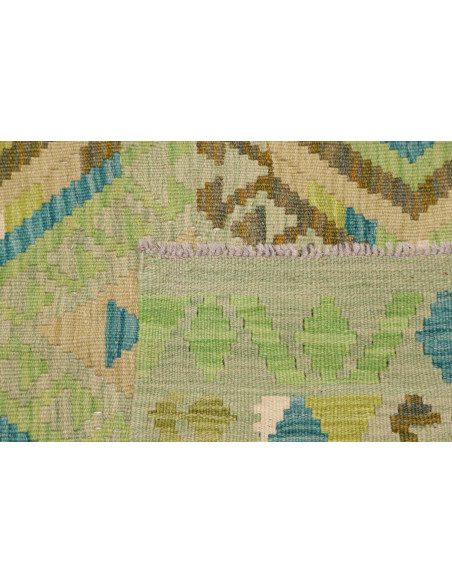 Hand Made Rug Kilim Afghanistan 104x140 Aqua Gr