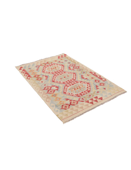 Hand Made Rug Kilim Afghanistan 99x146 Red Ligh
