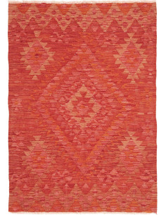 Hand Made Rug Kilim Afghanistan 104x150 Red Ora