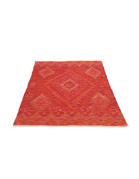 Hand Made Rug Kilim Afghanistan 104x150 Red Ora