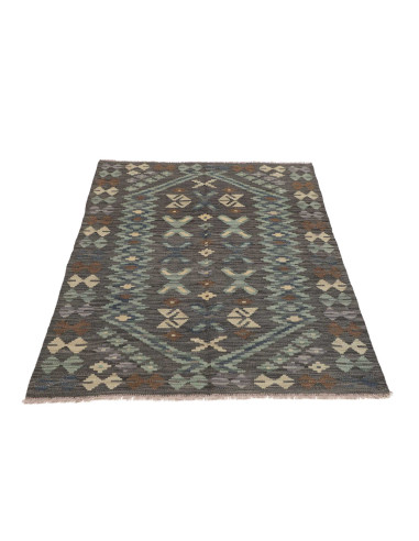 Hand Made Rug Kilim Afghanistan 101x149 Charcoa