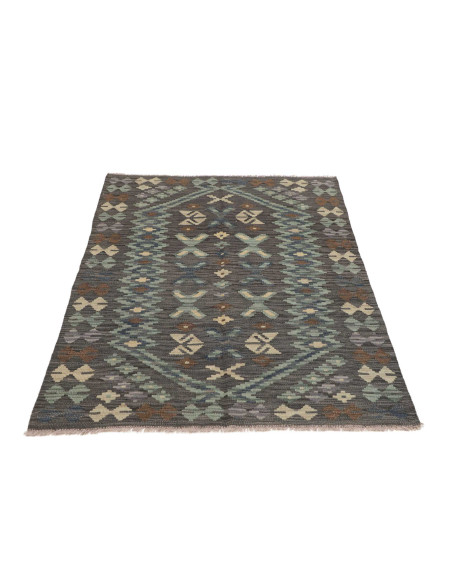 Hand Made Rug Kilim Afghanistan 101x149 Charcoa