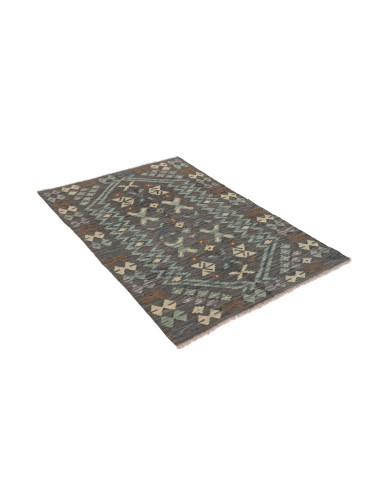 Hand Made Rug Kilim Afghanistan 101x149 Charcoa
