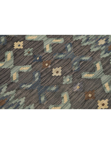 Hand Made Rug Kilim Afghanistan 101x149 Charcoa