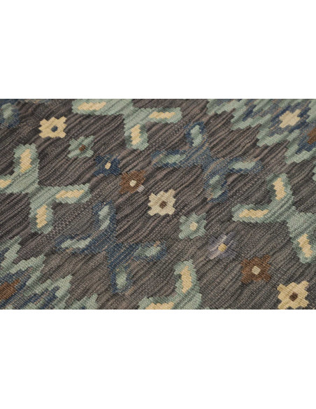 Hand Made Rug Kilim Afghanistan 101x149 Charcoa