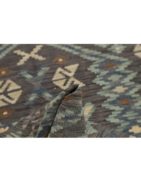 Hand Made Rug Kilim Afghanistan 101x149 Charcoa