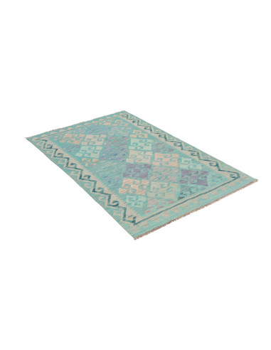 Hand Made Rug Kilim Afghanistan 100x147 Turquoi