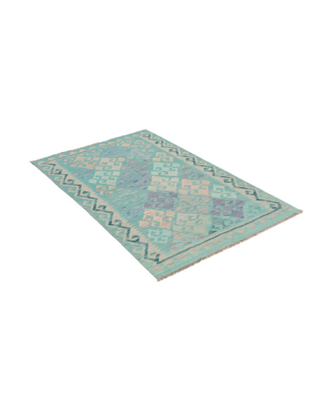 Hand Made Rug Kilim Afghanistan 100x147 Turquoi