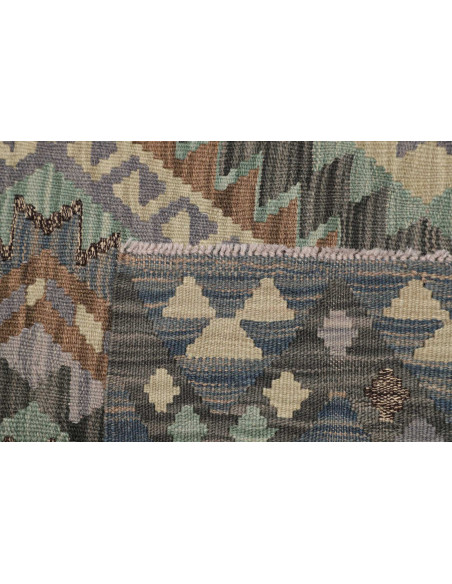 Hand Made Rug Kilim Afghanistan 100x149 Blue Gr