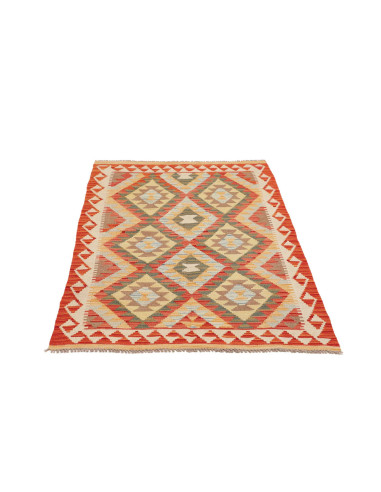 Hand Made Rug Kilim Afghanistan 97x149 Terracot