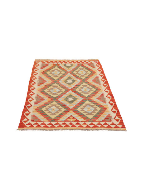 Hand Made Rug Kilim Afghanistan 97x149 Terracot