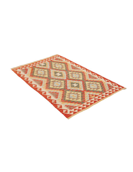 Hand Made Rug Kilim Afghanistan 97x149 Terracot