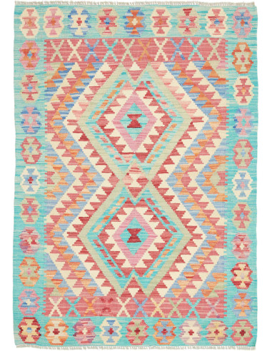 Hand Made Rug Kilim Afghanistan 97x136 Turquois