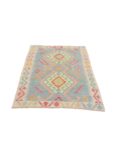 Hand Made Rug Kilim Afghanistan 93x152 Light Bl