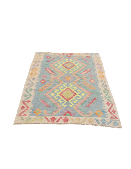 Hand Made Rug Kilim Afghanistan 93x152 Light Bl
