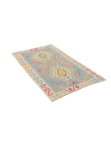 Hand Made Rug Kilim Afghanistan 93x152 Light Bl