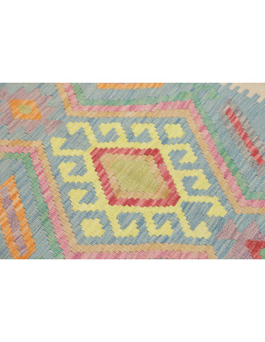 Hand Made Rug Kilim Afghanistan 93x152 Light Bl