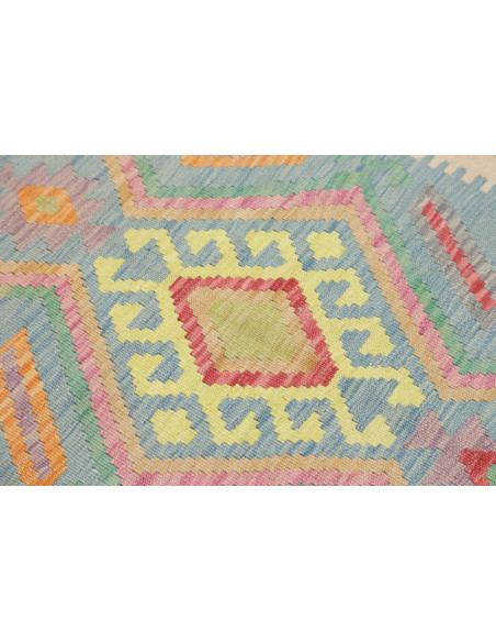 Hand Made Rug Kilim Afghanistan 93x152 Light Bl