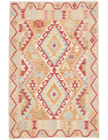 Hand Made Rug Kilim Afghanistan 106x156 Beige R