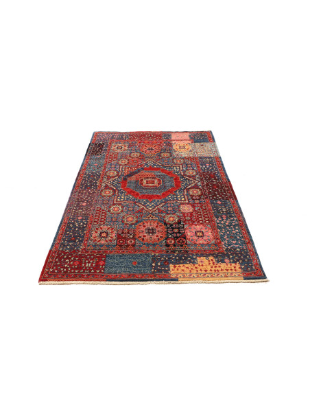 Tappeto Mamlouk Pakistan 117x179 Rosso Blu