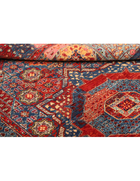 Tappeto Mamlouk Pakistan 117x179 Rosso Blu