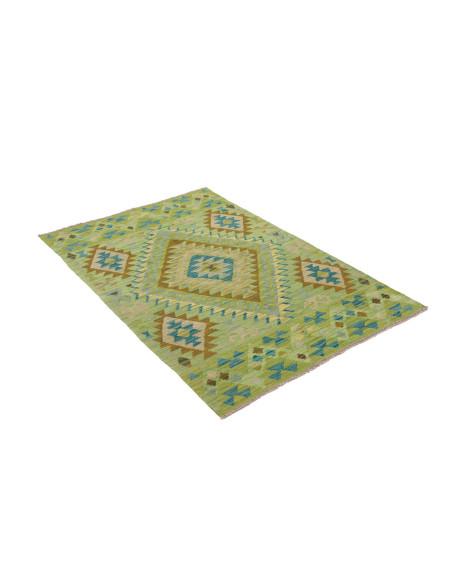 Hand Made Rug Kilim Afghanistan 101x147 Green T