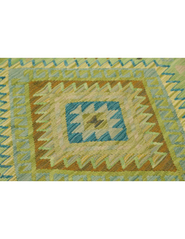 Hand Made Rug Kilim Afghanistan 101x147 Green T