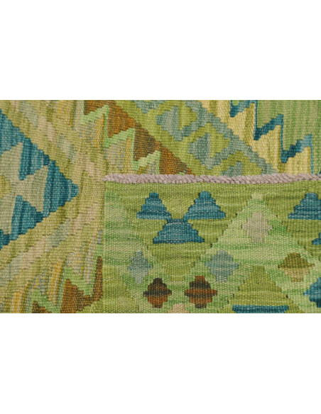 Hand Made Rug Kilim Afghanistan 101x147 Green T