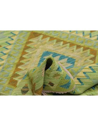 Hand Made Rug Kilim Afghanistan 101x147 Green T