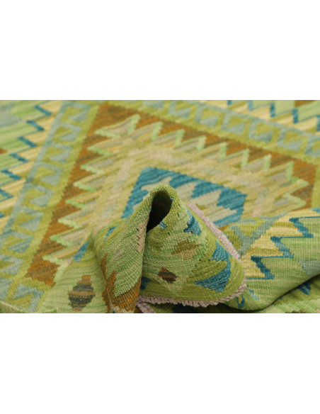 Hand Made Rug Kilim Afghanistan 101x147 Green T