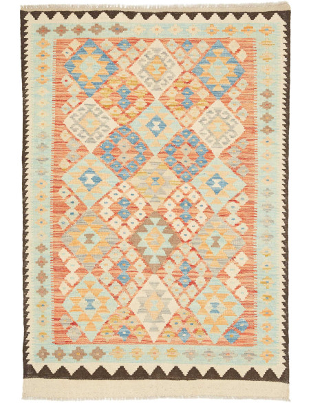 Hand Made Rug Kilim Afghanistan 95x149 Orange L