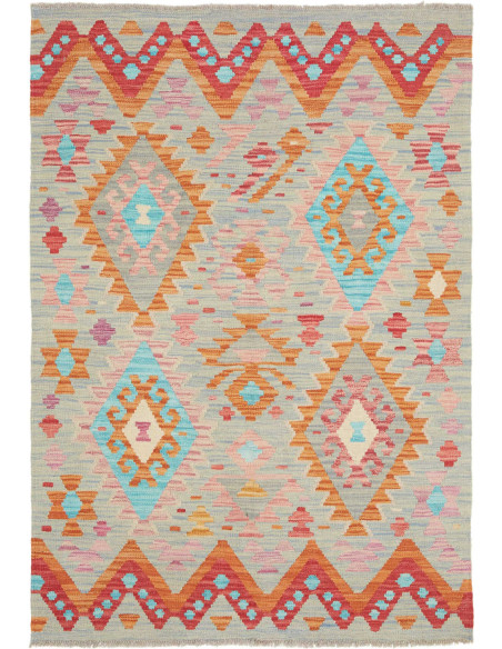 Hand Made Rug Kilim Afghanistan 98x146 Light Bl