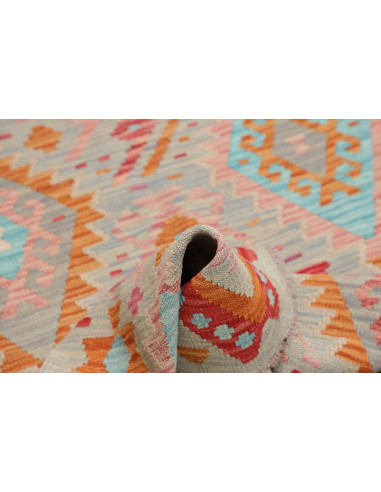 Hand Made Rug Kilim Afghanistan 98x146 Light Bl