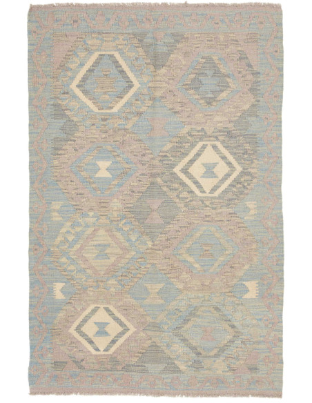 Hand Made Rug Kilim Afghanistan 96x149 Light Bl