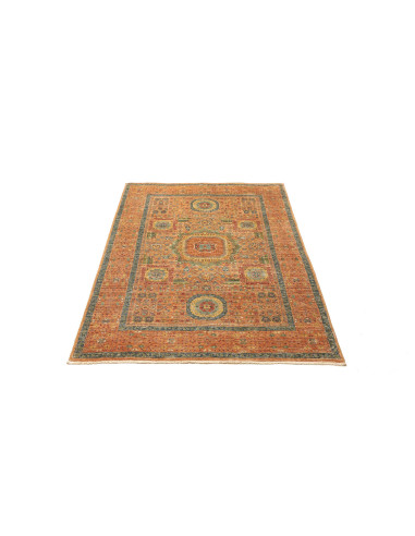 Mamlouk Pakistan Geometrico Terracotta Blu...