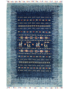 Hand Made Rug Siva Pakistan 100x149 Navy Blue L