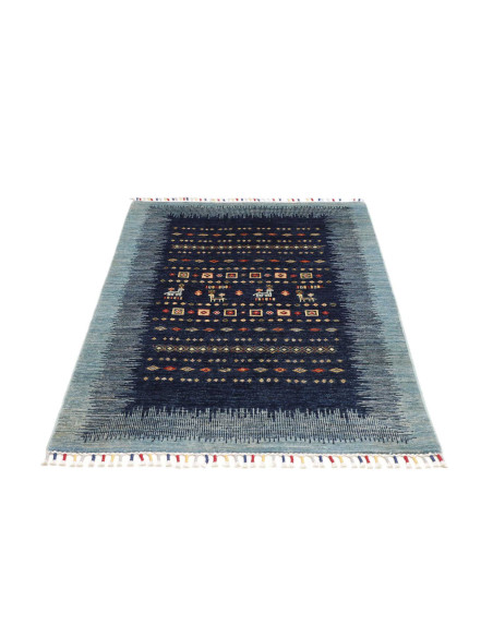 Hand Made Rug Siva Pakistan 100x149 Navy Blue L