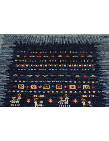 Hand Made Rug Siva Pakistan 100x149 Navy Blue L