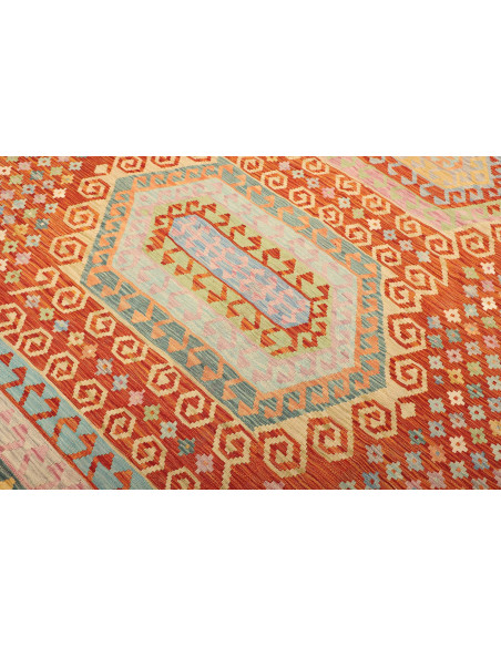 Kilim 203x290 Cm Kilim, Afghanistan, Hand-carded Wool warp: