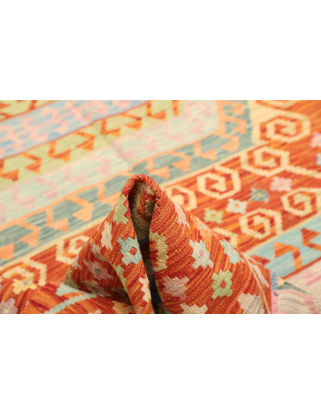 Kilim 203x290 Cm Kilim, Afghanistan, Hand-carded Wool warp: