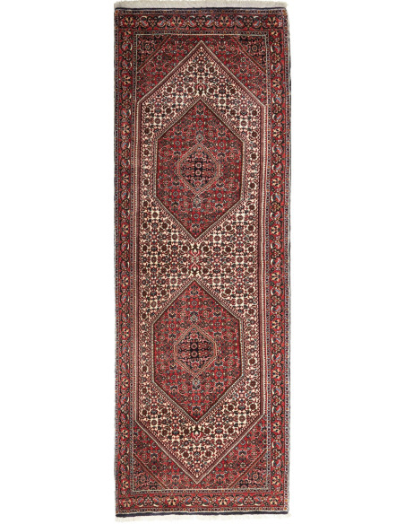 Rug Bidjar Persia maroon yellow 77x220