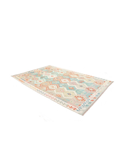 Rug Kilim Afghanistan 204x298 Light Turquoise P