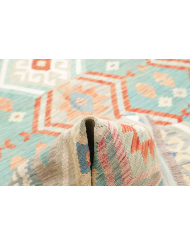 Rug Kilim Afghanistan 204x298 Light Turquoise P