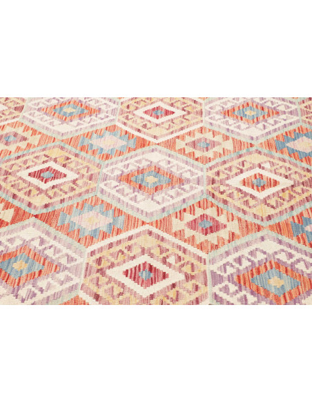 Rug Kilim Afghanistan 204x300 Cream Terracotta