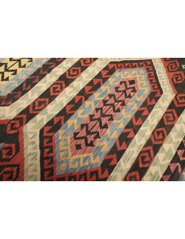 Kilim 202x305 Cm Kilim, Afghanistan, Hand-carded Wool, 0.3